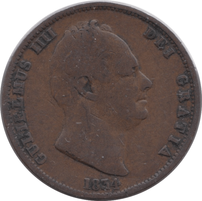 1834 HALFPENNY ( NF ) - Halfpenny - Cambridgeshire Coins