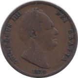 1834 HALFPENNY ( NF ) - Halfpenny - Cambridgeshire Coins