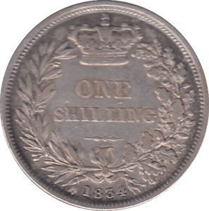 1834 ONE SHILLING ( GF ) - SHILLING - Cambridgeshire Coins