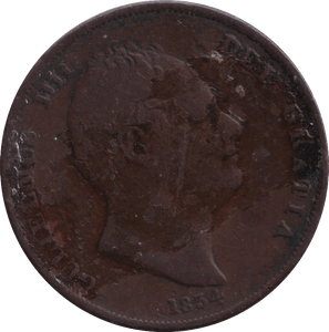 1834 PENNY ( FINE ) - PENNY - Cambridgeshire Coins