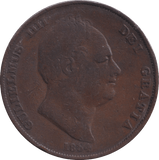 1834 PENNY ( FINE ) - Penny - Cambridgeshire Coins