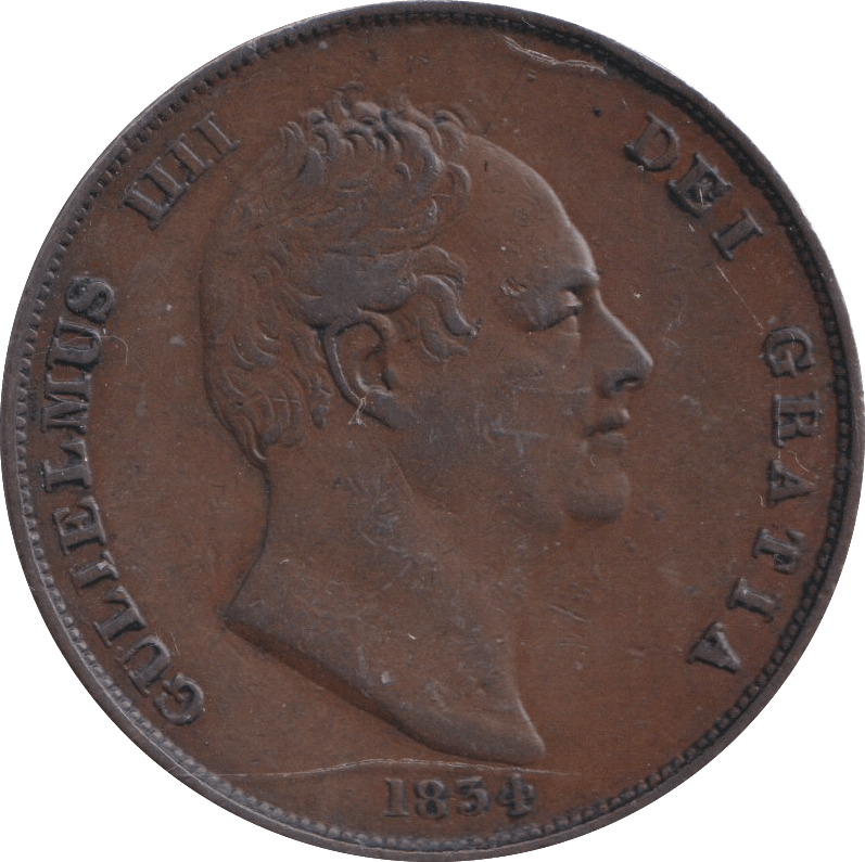 1834 PENNY ( VF ) - PENNY - Cambridgeshire Coins