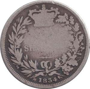 1834 SHILLING ( FAIR ) - SHILLING - Cambridgeshire Coins