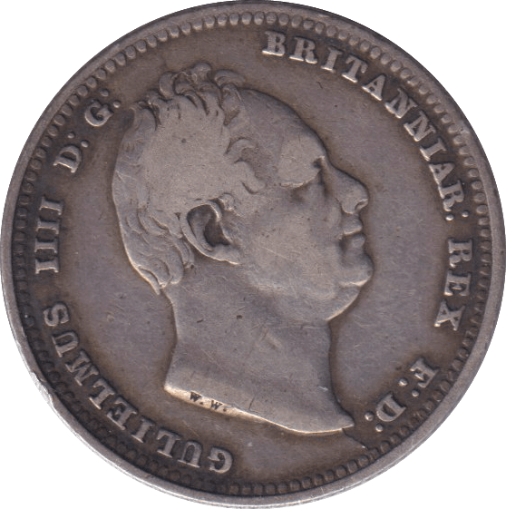 1834 SHILLING ( FINE ) 3 - SHILLING - Cambridgeshire Coins