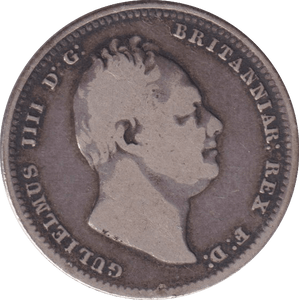 1834 SHILLING ( FINE ) 4 - SHILLING - Cambridgeshire Coins