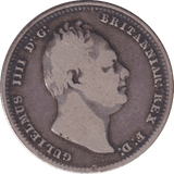 1834 SHILLING ( FINE ) 4 - SHILLING - Cambridgeshire Coins