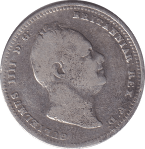 1834 SHILLING ( FINE ) 4 - SHILLING - Cambridgeshire Coins