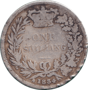 1834 SHILLING ( FINE ) - SHILLING - Cambridgeshire Coins