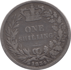 1834 SHILLING ( FINE ) - Shilling - Cambridgeshire Coins