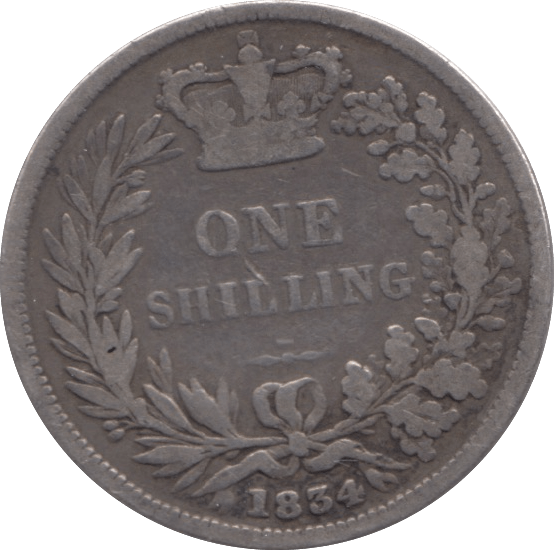 1834 SHILLING ( FINE ) - Shilling - Cambridgeshire Coins