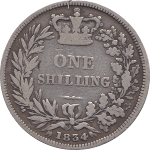 1834 SHILLING ( FINE ) - SHILLING - Cambridgeshire Coins