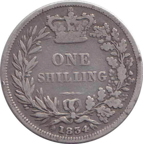 1834 SHILLING ( FINE ) - SHILLING - Cambridgeshire Coins