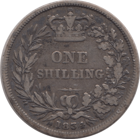 1834 SHILLING ( FINE ) - SHILLING - Cambridgeshire Coins