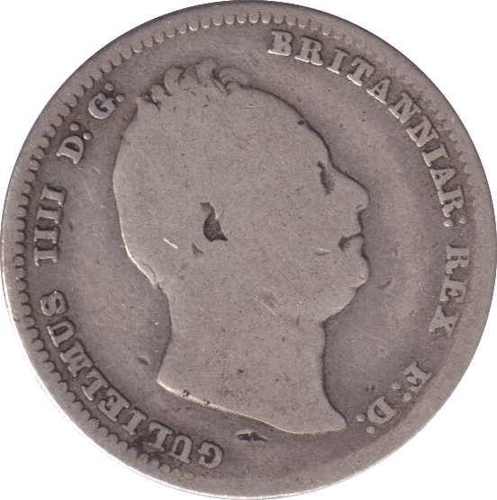 1834 SHILLING ( FINE ) - SHILLING - Cambridgeshire Coins