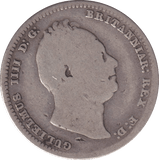 1834 SHILLING ( FINE ) - SHILLING - Cambridgeshire Coins