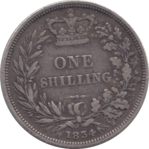 1834 SHILLING ( GF ) - SHILLING - Cambridgeshire Coins
