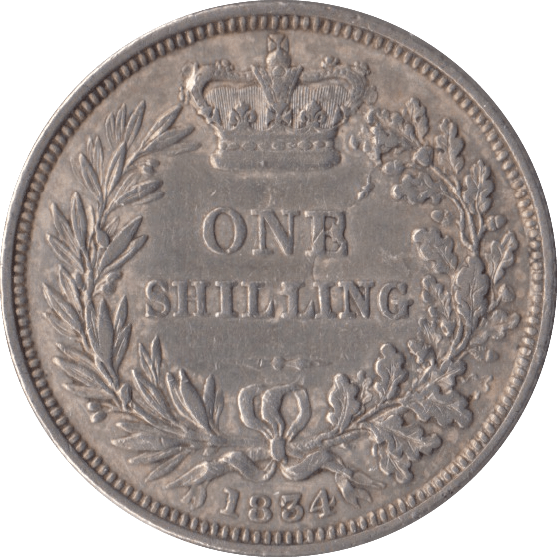 1834 SHILLING ( GVF ) - SHILLING - Cambridgeshire Coins