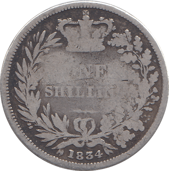 1834 SHILLING ( NF ) - SHILLING - Cambridgeshire Coins