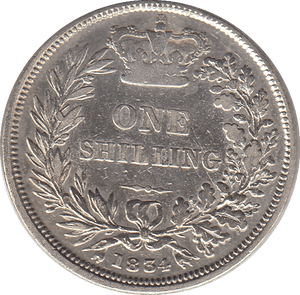 1834 SHILLING ( VF ) - SHILLING - Cambridgeshire Coins