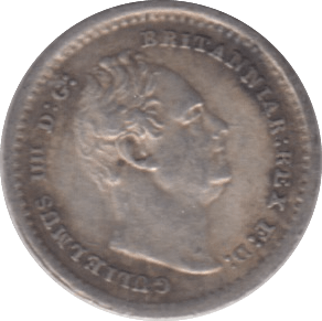 1834 SILVER THREE HALFPENCE ( GVF ) - THREE HALF PENCE - Cambridgeshire Coins