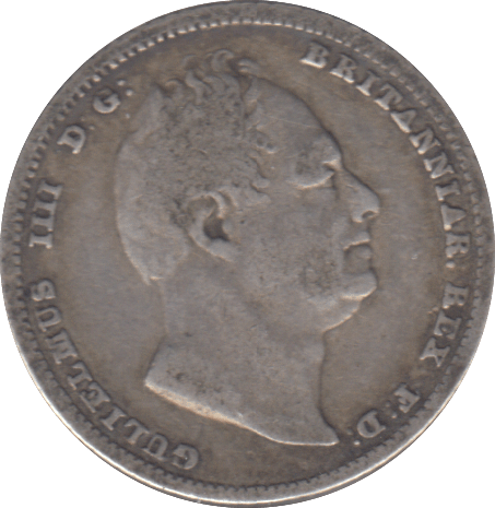 1834 SIXPENCE ( FAIR ) - SIXPENCE - Cambridgeshire Coins