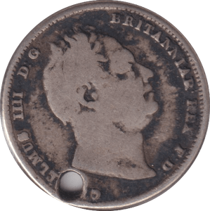 1834 SIXPENCE ( FAIR ) - SIXPENCE - Cambridgeshire Coins