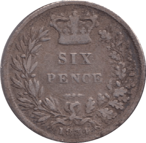 1834 SIXPENCE ( FINE ) - SIXPENCE - Cambridgeshire Coins