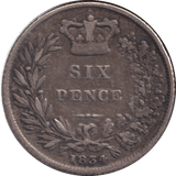 1834 SIXPENCE ( GF ) - SIXPENCE - Cambridgeshire Coins