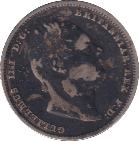 1834 SIXPENCE ( GF ) - SIXPENCE - Cambridgeshire Coins