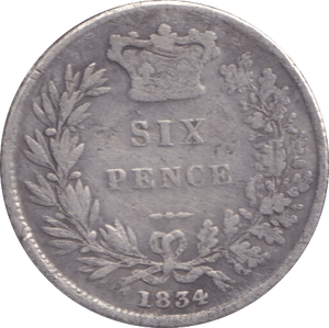 1834 SIXPENCE ( GF ) - SIXPENCE - Cambridgeshire Coins
