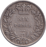 1834 SIXPENCE ( GVF ) - SIXPENCE - Cambridgeshire Coins