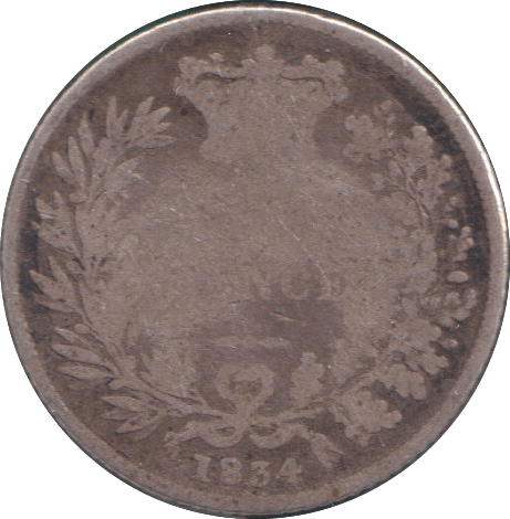 1834 SIXPENCE ( NF ) - SIXPENCE - Cambridgeshire Coins