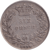 1834 SIXPENCE ( VF ) - SIXPENCE - Cambridgeshire Coins