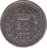 1834 THREE HALF PENCE ( VF ) - THREE HALF PENCE - Cambridgeshire Coins