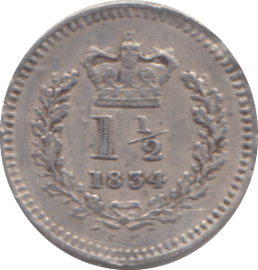1834 THREE HALFPENCE ( VF ) - THREE HALF PENCE - Cambridgeshire Coins