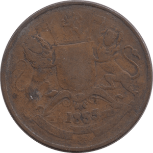 1835 1/2 ANNA INDIA - WORLD COINS - Cambridgeshire Coins