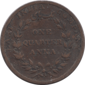 1835 1/4 ANNA INDIA - WORLD COINS - Cambridgeshire Coins