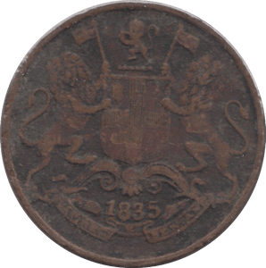 1835 1/4 ANNA INDIA - WORLD COINS - Cambridgeshire Coins