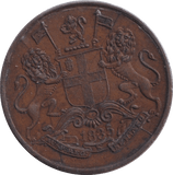 1835 1/4 ANNA INDIA - WORLD COINS - Cambridgeshire Coins