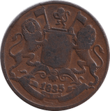 1835 1/4 ANNA - WORLD COINS - Cambridgeshire Coins