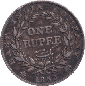 1835 EAST INDIA COMPANY ONE RUPEE - WORLD COINS - Cambridgeshire Coins