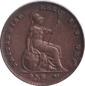 1835 FARTHING ( EF ) - FARTHING - Cambridgeshire Coins