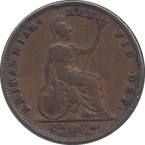 1835 FARTHING F60 ( FINE ) - FARTHING - Cambridgeshire Coins