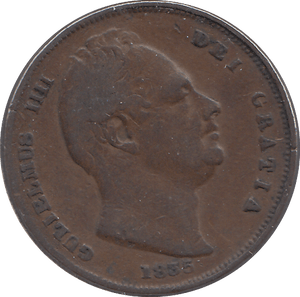 1835 FARTHING F60 ( FINE ) - FARTHING - Cambridgeshire Coins