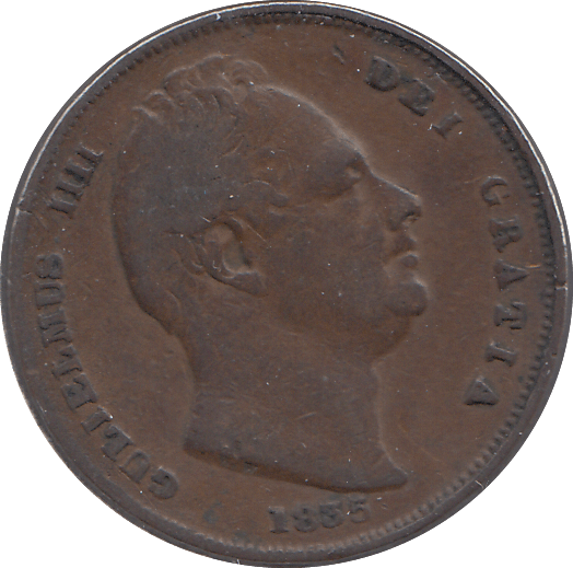 1835 FARTHING F60 ( FINE ) - FARTHING - Cambridgeshire Coins