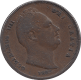 1835 FARTHING F60 ( FINE ) - FARTHING - Cambridgeshire Coins