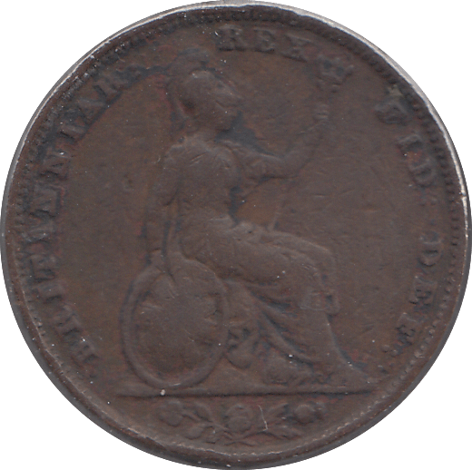 1835 FARTHING F61 ( FINE ) - FARTHING - Cambridgeshire Coins