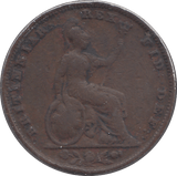 1835 FARTHING F61 ( FINE ) - FARTHING - Cambridgeshire Coins