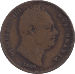 1835 FARTHING ( FINE ) - Farthing - Cambridgeshire Coins