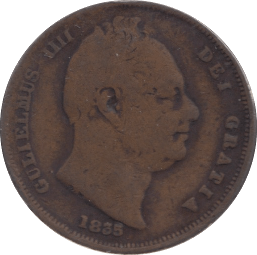 1835 FARTHING ( FINE ) - Farthing - Cambridgeshire Coins